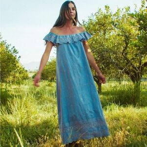 EUC Christy Dawn The Mairin Dress in Freesia Embroider - size XS